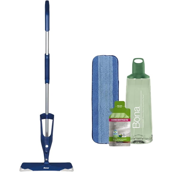 Multi-Surface Floor Premium Spray Mop - Includes Multi-Surface Floor Cleaner Concentrate Machine Washable Microfiber Cleaning Pad - Stone, Tile, Laminate Vinyl LVT/LVP Floors