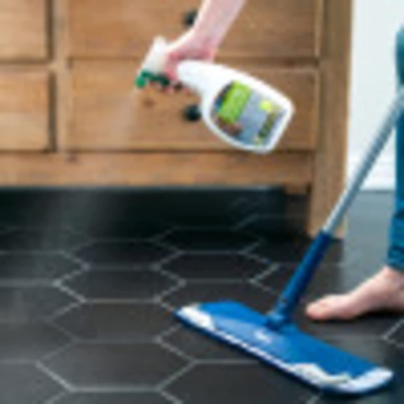 Multi-Surface Floor Premium Spray Mop & Multi-Surface Floor Cleaner Spray, for Stone Tile Laminate and Vinyl LVT/LVP, 32 Fl Oz & Multi-Surface Floor Cleaner Refill - 128 fl oz