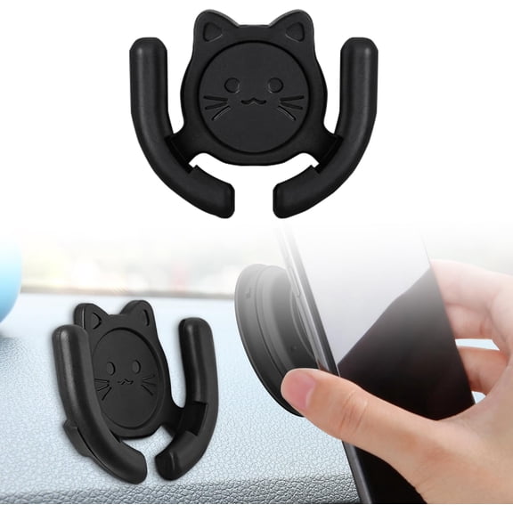 Multi-Surface Holder  Mount 1  Compatible for Popsocket  Holder for Pop Mount Device Support Accessory  Office Desk Wall Mount Cute     Pad, Black