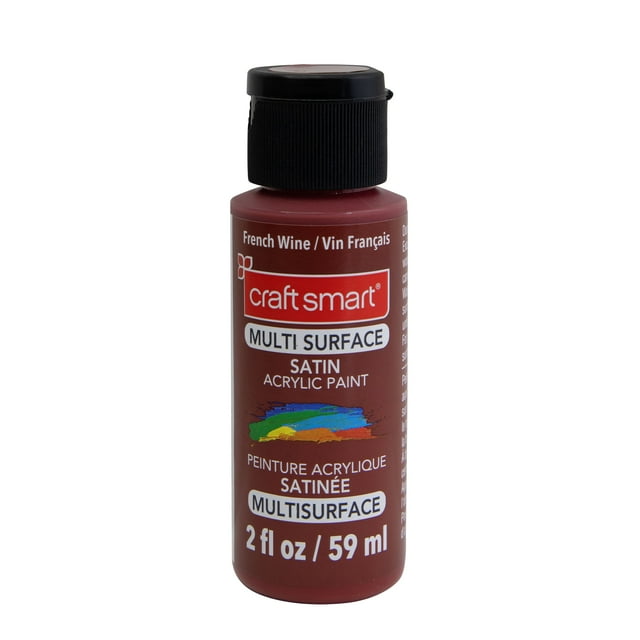 MultiSurface Premium Satin Acrylic Paint by Craft Smart®, 2oz