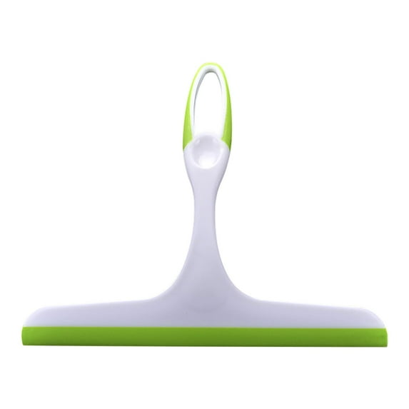 Multi-Surface Silicone Squeegee 10" – Streak-Free Shower Door, Window & Car Windshield Wiper with Reusable Suction Hook, Assorted Colors，Green