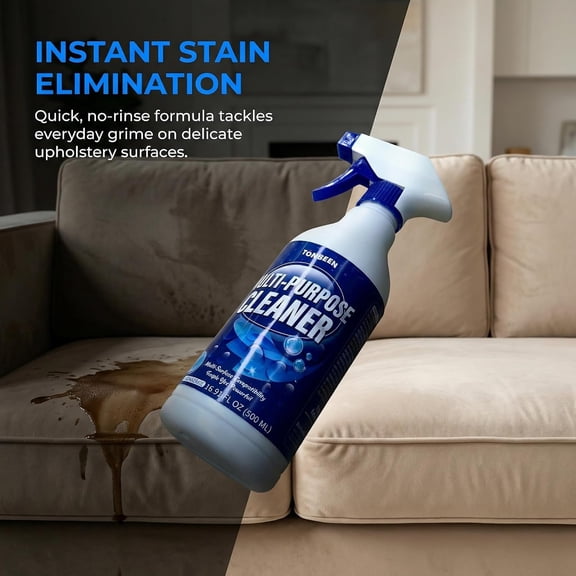 Multi-Surface Upholstery Cleaner for Suede Sofa & Fabric, Removes Stains from Cushions, Car Seats, Chairs & More, Effective on Dirt, Food & Drink Spills, No-Rinse Formula for Easy Use, 500ml