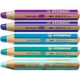 thumbnail image 1 of Multi-Talented Pencil - STABILO Woody 3-in-1 - Box of 5 - Blue Tones + Sharpener, 1 of 4