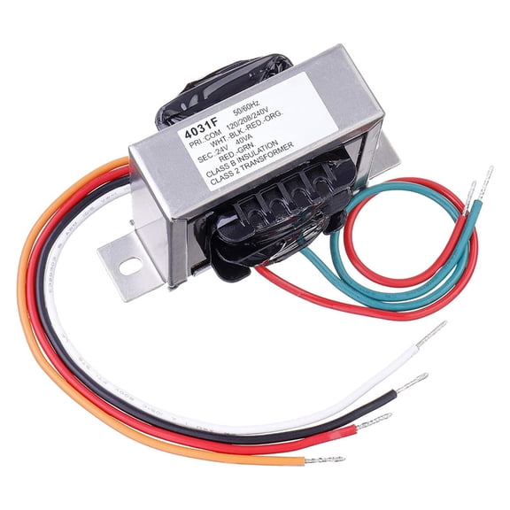 Primary120/208/240V to 24V Multi Tap Voltages Changer with Foot Mount 24V 40VA Control Voltages Changer Easy to Install