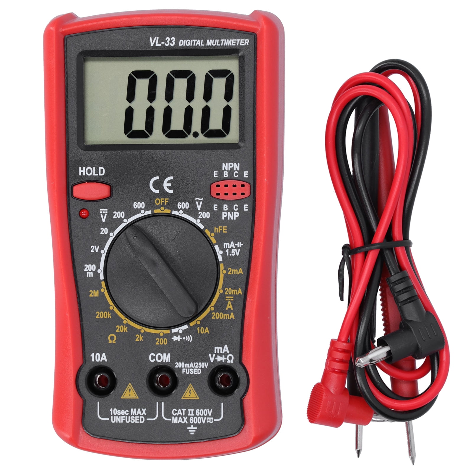 Multi Testers, Electronic Digital LCD Digital Multimeter, For Laboratories  Families Enthusiasts Factories