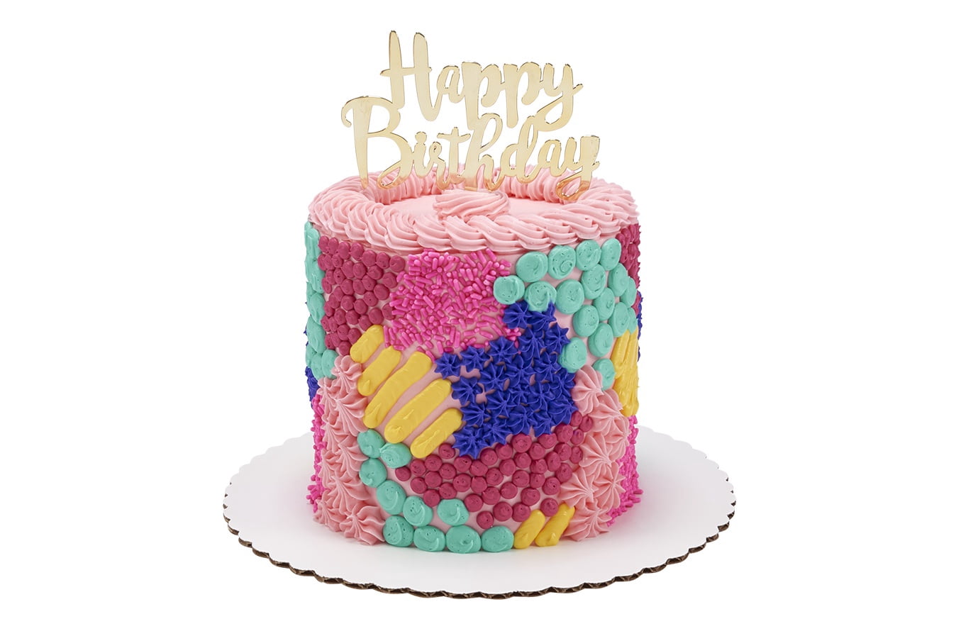 Multi Texture Barrel Cake