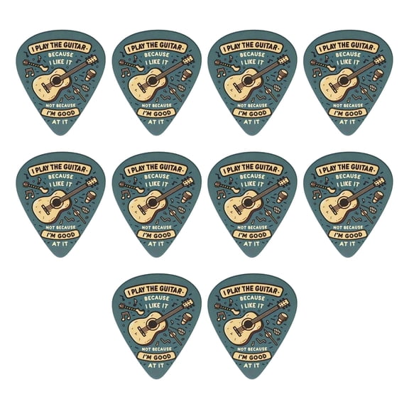 Multi-Thickness Acoustic Electric Picks for Durability and Versatile Styles
