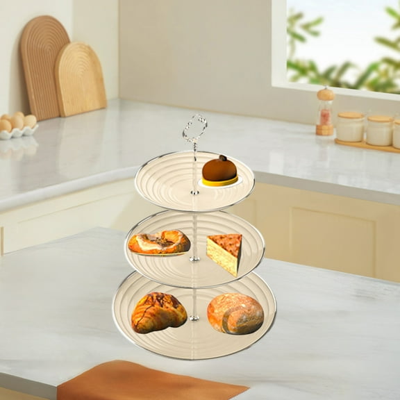 Multi Tier Cake Stand Dessert Serving Tray, Stackable Fruit Candy Snack Display Rack, Adjustable Tiered Serving Platter for Party, Wedding, Birthday Table Decoration Dessert Organizer