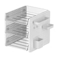 thumbnail image 1 of Multi-Tier Desktop Pegboard Storage Organizer, Stationery and Holder Rack for Home Office and Desk Organization, Versatile Workspace Management System, 1 of 6