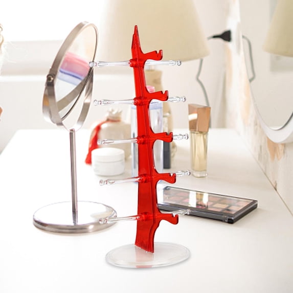 Multi Tier Eyeglasses Frame Stand Glasses Organizer Decorative Shelves 5 Frames Retail Display Shelf Rack Show for Showcase, Countertop, Retail