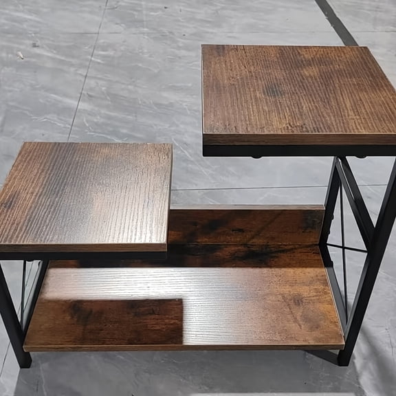 Multi-Tier Metal Desktop Storage Shelf - Heavy-Duty Space-Saving Vertical Layered Shelves, Multifunctional Suitable for Office, Kitchen, Cosmetics & Seasonings - Tabletop Organization Rack