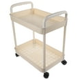 MultiTier Rolling Utility Cart with Handle MultiFunctional Storage