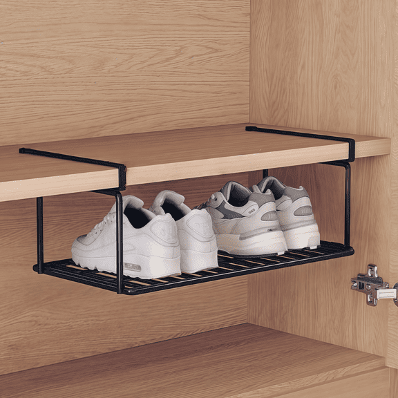 Multi-Tier Shoe Rack with Expandable Shelves, Space-Saving Organizer Unit