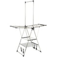 Multi Tier Stainless Steel Laundry Drying Rack with T Bar and Two Side ...
