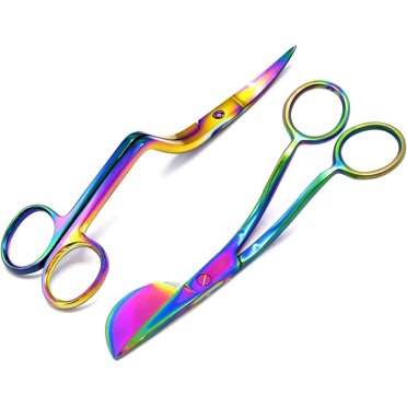 6 Inch Stainless Steel Applique Duckbill Scissors Blade With Offset Ha - Anita Goodesign