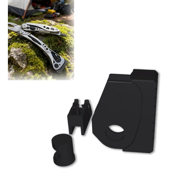 Multi-Tool Accessory Compatible with Leatherman Skeletool | Adds 2 Extra Bit Storage in Carabiner Bottle Opener | Durable