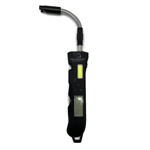 Multi Tool Arc Grill Lighter - Rechargeable - Extendable & Flexible - Meat Thermometer - Laser - LED Light - Bottle Opener
