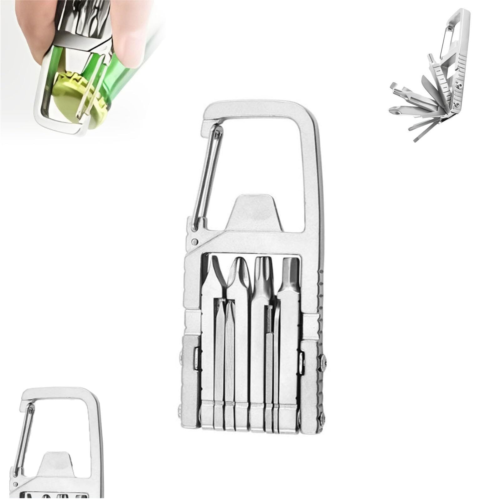 Multi Tool Keychain 12-in-1 Pocket Tool with Knife, Bottle Opener ...