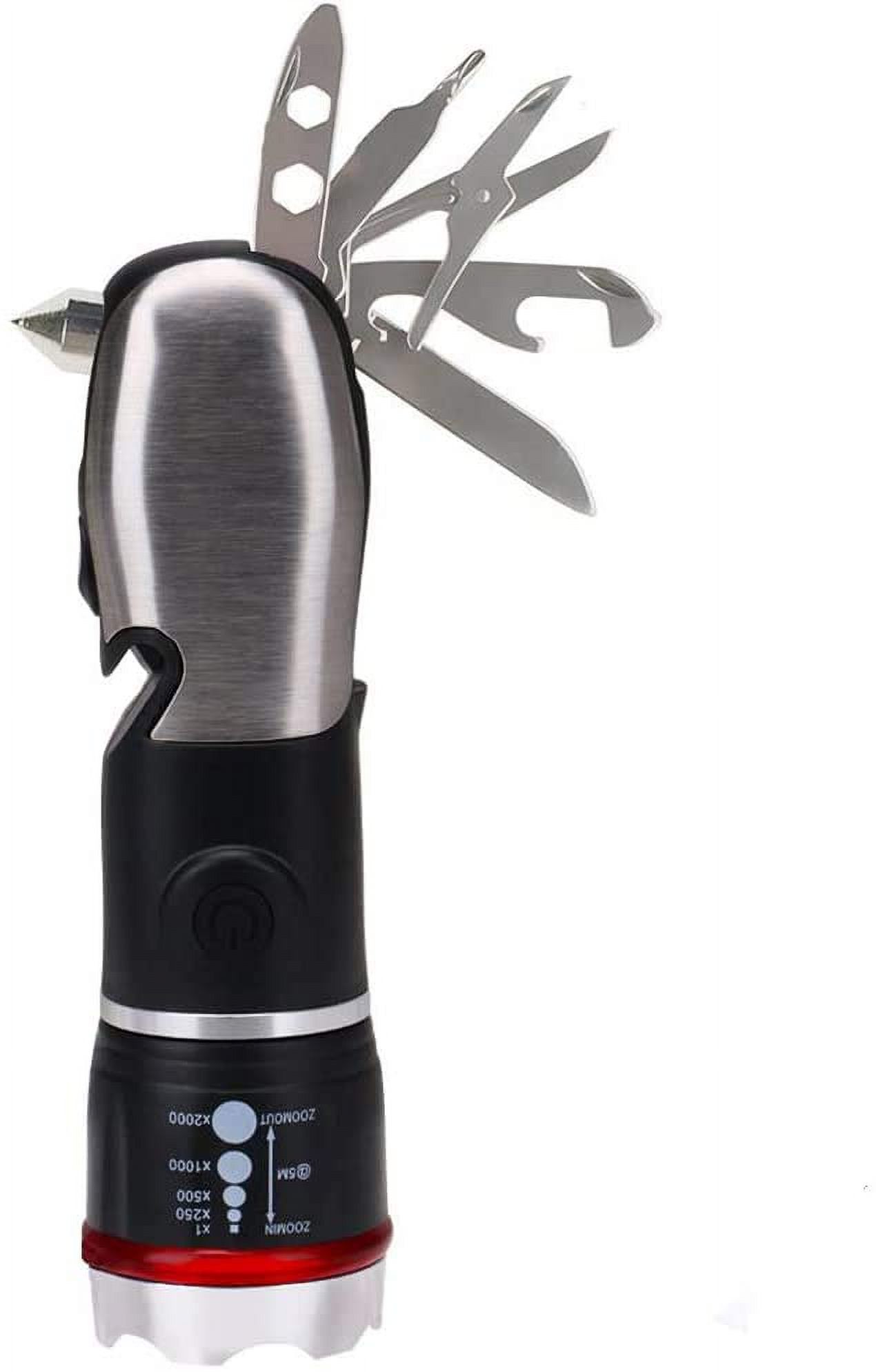 Multi Tool LED Flashlight,Surivival Tools for Cars, Emergency and