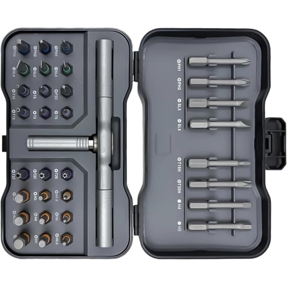 Multi Tool Set, Ratchet Screwdriver Set 32-in-1 Universal Multi Bit Portable, Switchable Electronics Repair Tools for Appliance DIY Projects Bicycle Car Computer