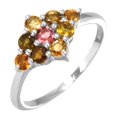 thumbnail image 1 of Multi Tourmaline Women Jewelry 925 Sterling Silver Ring, 1 of 4