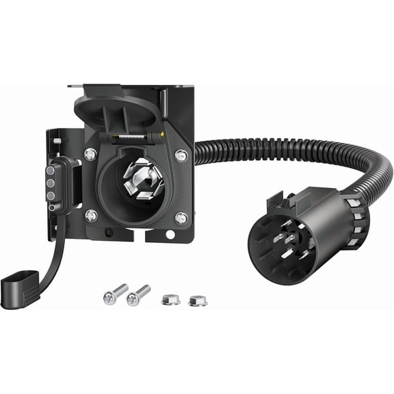 Multi-Tow USCAR 7 Pin to 7-Way Blade and 4-Way Flat Trailer Wiring Adapter for Ford, GM, Dodge Vehicles, Factory Tow Package and USCAR 7 Way Socket Required
