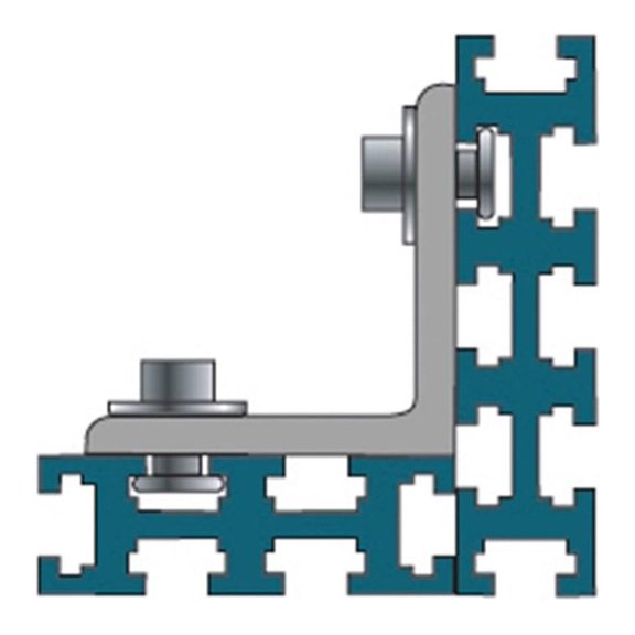 Multi Track Brackets 2"x2", 2 Pack - Aluminum Wall Mount for Displays - Modern Minimalist Design - Adjustable & Secure Mounting