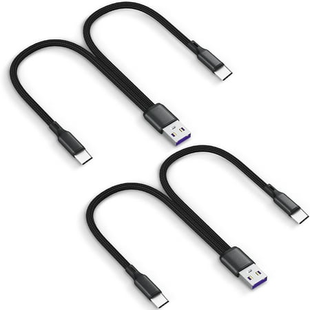 Multi USB C Cable 0.6 FT,2 in 1 Multiple Type C Charging,3A Dual Splitter USB C Charge, Nylon Cord,USB A to Double USB C Port,Compatible with iPhone 15,iPad Pro/Air,Samsung S24 S23 S22,Google,Android