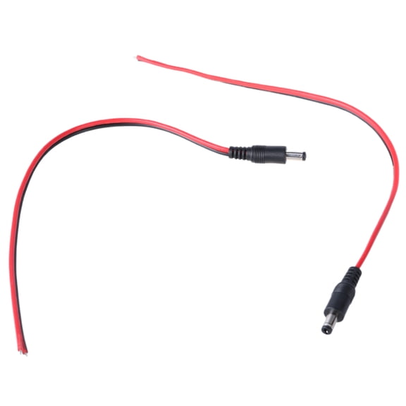 Multi Use 18AWG DC5521 Line Double Colored Power Supply Cable with 5.5x2.1 Connectors for Electronic Enthusiasts