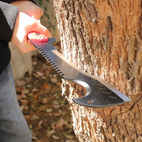 Multi-Use Axe Machete with Nylon Sheath - Survival Machete Ideal for Camping, Fishing, Hunting, Bushcraft - Perfect Brush Axe for Surveying, Gardening, Camp Outdoor