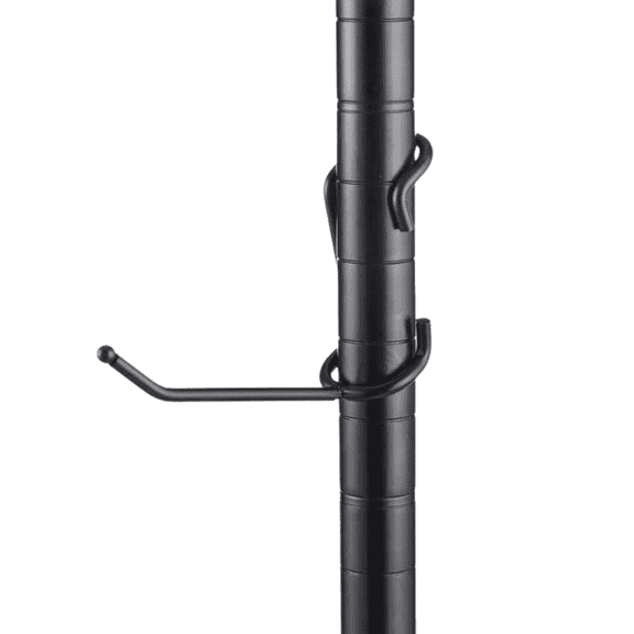 Multi-Use C-Hook Shelf Pole Hooks 5 Pack Black Hooks for Metal Wire Shelves, Storage Organization & More