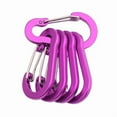 thumbnail image 1 of Multi-Use Carabiner Clips Carabiner Spring Clip D-Shape Clip Keyring Carabiner Hook for Hammocks Camping Hiking Fishing, 1 of 10