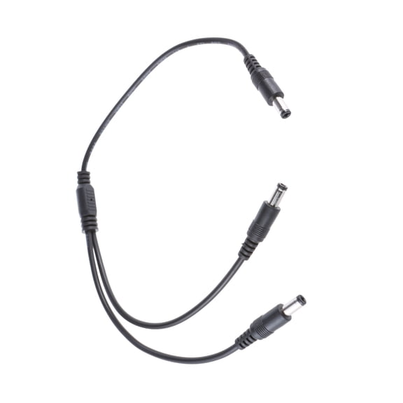 Multi Use DC5521/DC5525 Y Splitter Cable 1 Male to 2 Male Connectors Cord 5.5x2.1mm5.5x2.5mm for Cameras Routers