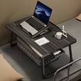 thumbnail image 1 of Multi-Use Laptop Desk for Bed & Couch, Portable Lap Tray with Cup Holder, Phone Stand & Storage Drawer, Foldable Legs, 1 of 20