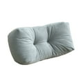 thumbnail image 1 of Multi-Use Lumbar Support Cushion - Machine Washable Waist Pillow for Office, Sofa & Bed - Blue Polyester Nap Pillow with PP Cotton Filling, 1 of 6