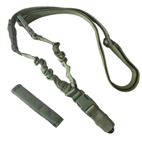 Tidify Adjustable Elastic Sling Strap with Quick-Release Buckle – Outdoor Shoulder Strap for Archery, Photography & GearGreen, 1 Count