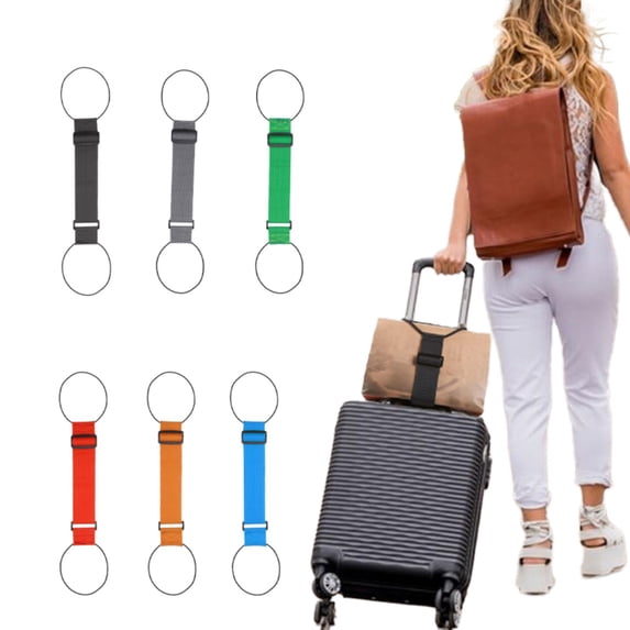 Multi Use Strong Adjustable Connector Luggage Straps for Suitcases,1 Pack Flexible Luggage Accessories Elastic Fastening Bag Strap must have cruise essentials 2026