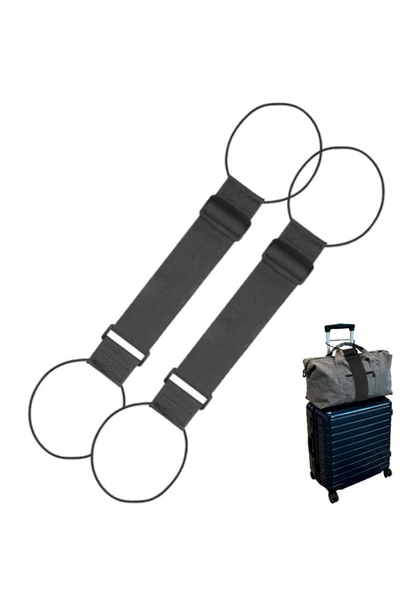 Multi Use Strong Adjustable Luggage Connector Straps, 2026 New Upgrade Wear-Resistant Luggage Connector Straps Secure Stacking for Luggage Strap, Elastic Adjustable Luggage Straps and Carry-On Straps