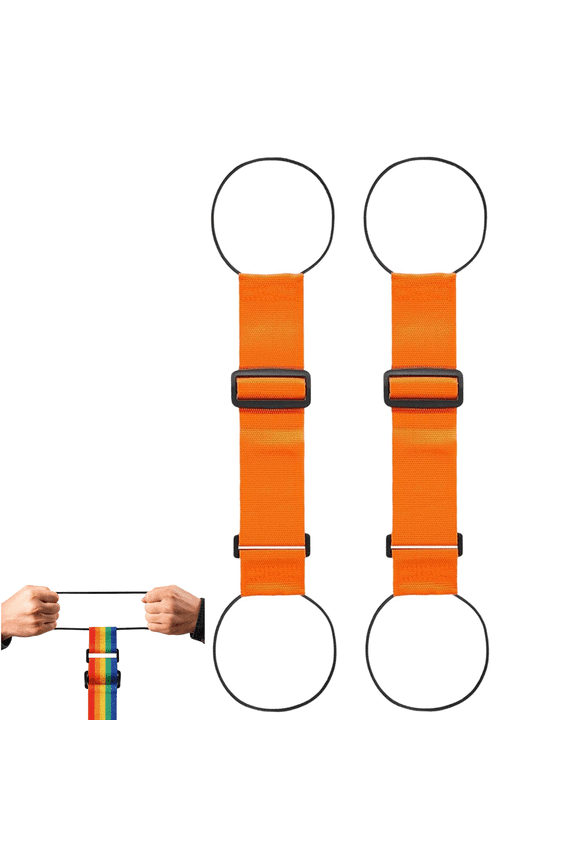 Multi Use Strong Adjustable Luggage Connector Straps - 2pcs Elastic Straps for Suitcases, Secure Bags and Carry-Ons During Travel