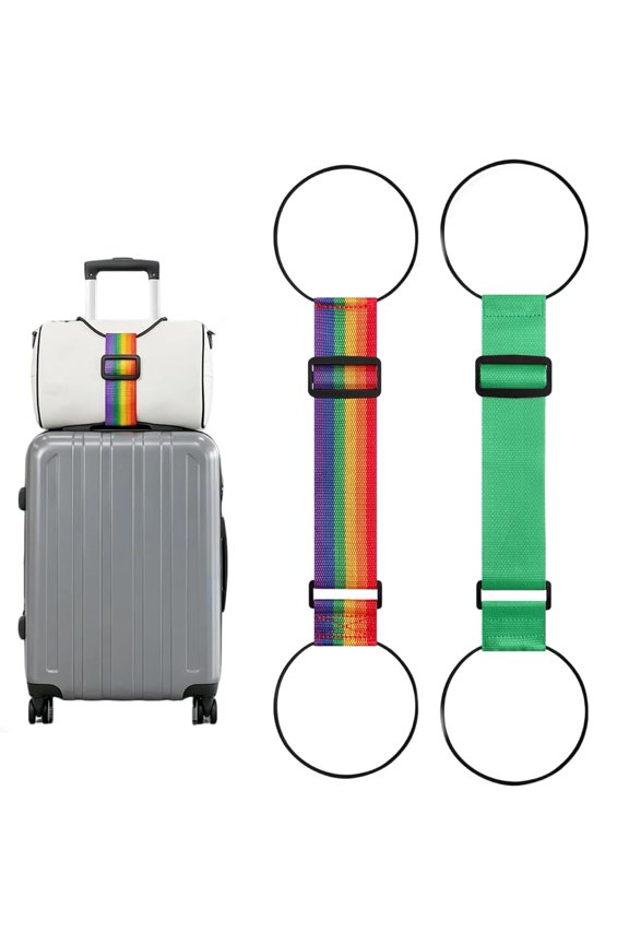 Multi Use Strong Adjustable Luggage Connector Straps, Elastic Suitcases Strap
