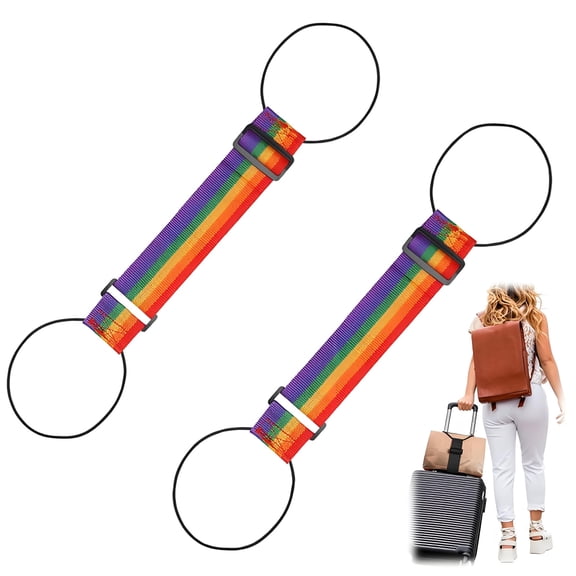 Multi Use Strong Adjustable Luggage Connector Straps, Elastic Travel Belt for Suitcase, Backpack, Handbag, Easy Wrap, Lightweight