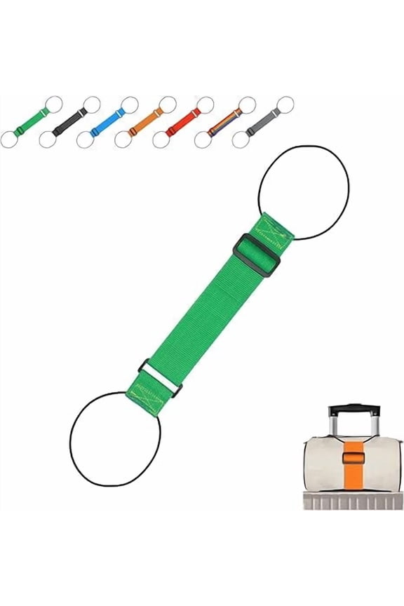 Multi Use Strong Adjustable Luggage Connector Straps, Flexible and Adjustable Luggage Strap,Luggage Essentials, Elastic Rope,Adjustable Buckle,Rainbow Travel Straps