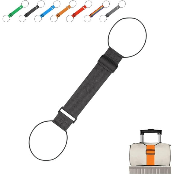 Multi Use Strong Adjustable Luggage Connector Straps, Luggage Essentials, Elastic Rope,Adjustable Buckle, Waterproof and Wear-Resistant, Packing Tips for Travel