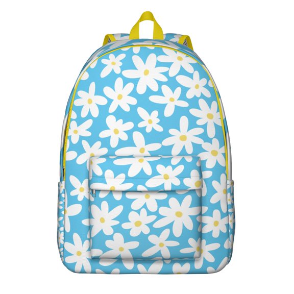 Multi-Use Sunflower Print Backpack with Functional Design, Ideal for School and Career Development, Quality Make, Supportive Gift