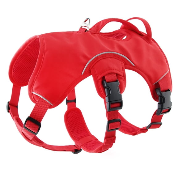 Multi-Use Support Dog Harness, Hiking and Trail Running, Service and Working, Everyday Wear, Red M