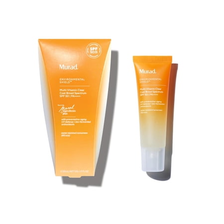 Murad Multi-Vitamin Clear Coat Sunscreen SPF 50 - Broad-Spectrum SPF with Vitamins, No White Cast - 1.7 fl oz