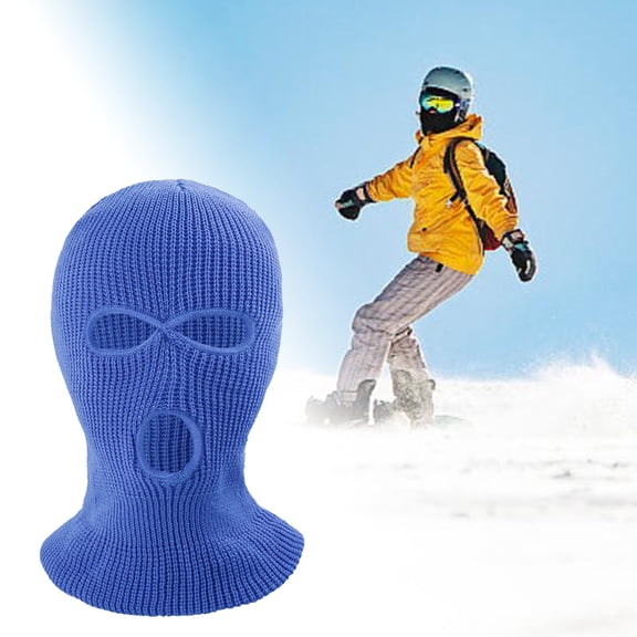 Multi Wear Knitted Thermal Balaclava Breathable Mesh Nose Mouth Vent Ski Cycling Warm Face Wrap