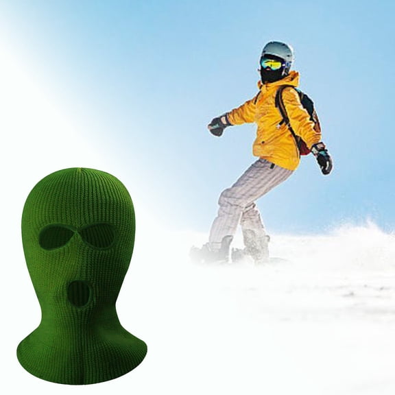 Multi Wear Knitted Thermal Balaclava Breathable Mesh Nose Mouth Vent Ski Cycling Warm Face Wrap