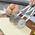 thumbnail image 1 of Multi Wheel Adjustable Spacing Stainless Steel Pizza Slicer - Baking Cutter for Pastry Dough, Vegetable, and Herb Cutting - Kitchen Tool with Precision Blades for Even Strips and Uniform Cuts, 1 of 5