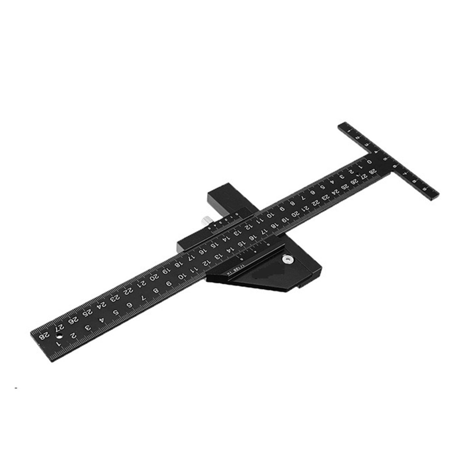 Multi Woodworking Sliding Gauge Aluminum Alloy Scribe Ruler Depth Gauge ...
